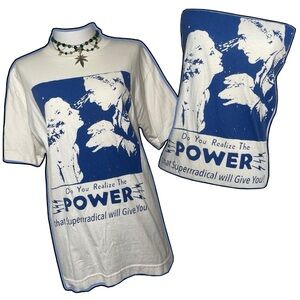 SUPERRRADICAL White Graphic T-Shirt